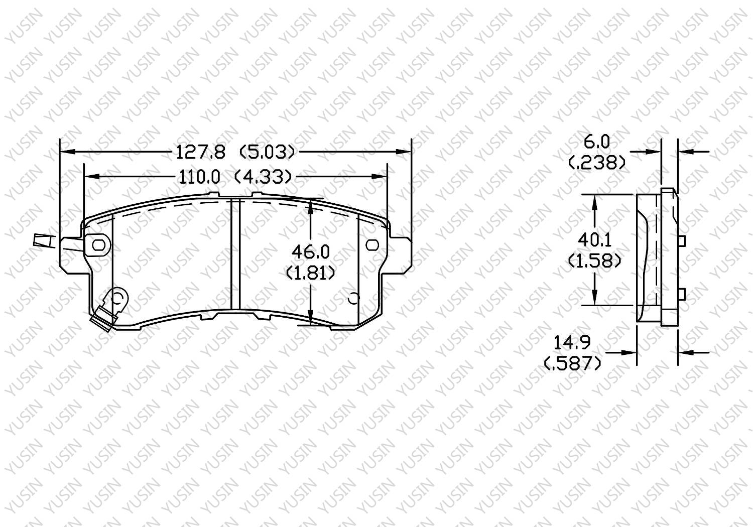 Brake pad for INFINITI QX56