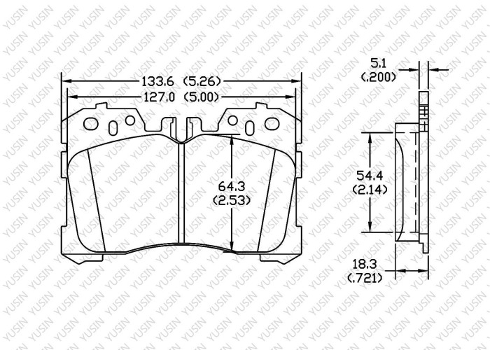 Brake pad for Lexus LS600
