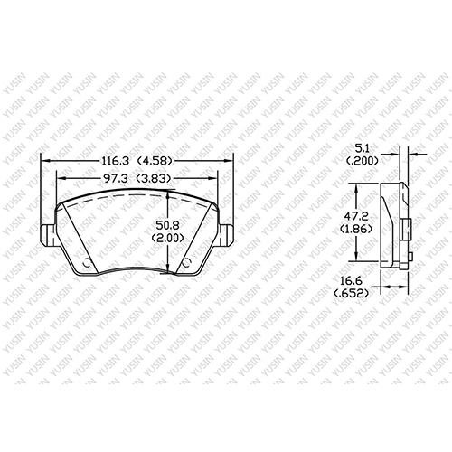 D1435 Front Brake Pad