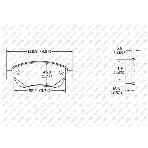 D1604 Front Brake Pad