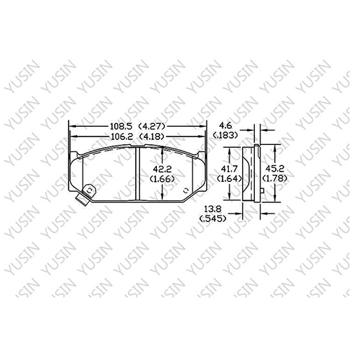 D1614 Front Brake Pad