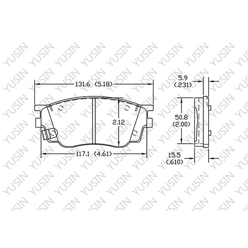 D1642 Front Brake Pad