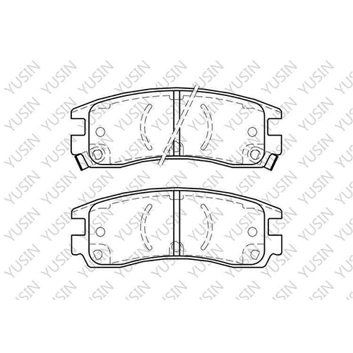 D698 Rear Brake Pad